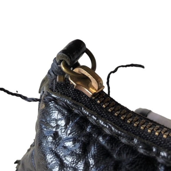 NWOT Black Patent Leather 49 Square Miles clutch - Picture 4 of 7